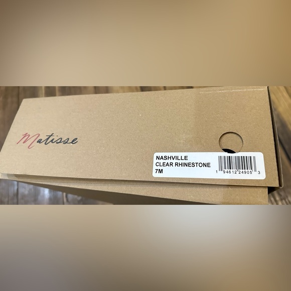 Matissee Nashville Tall Western Clear Rhinestone Point Toe Riding Boots 7 - Picture 8 of 9